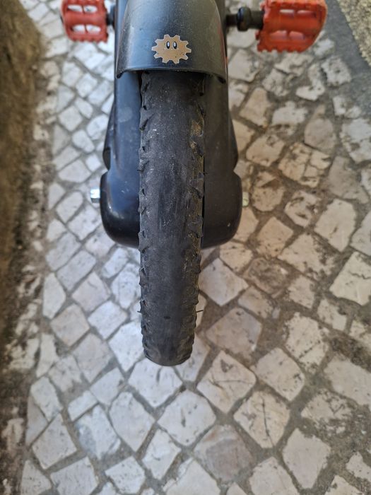 Bicicleta Criança B'TWIN Roda 14 (Decathlon) - Laranja/Preto