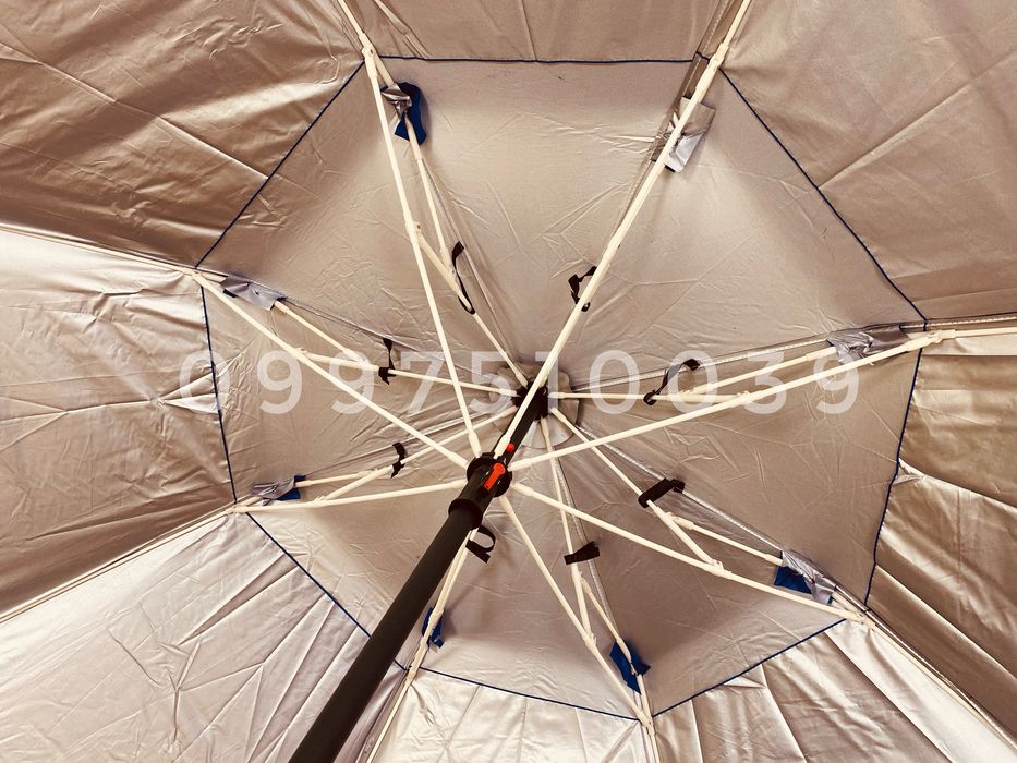 => Пляжный и рыбацкий зонт 1.8 / 2 м с чехлом и креплением. Парасоля