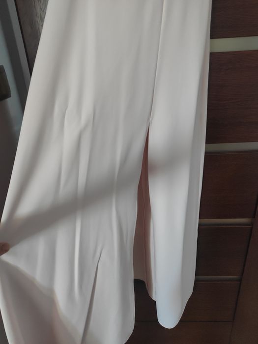 Sukienka hiszpanka długa Vinci Hit M 38 pudrowy róż