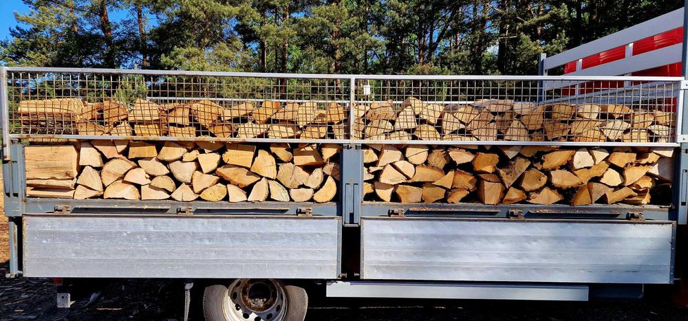 Drewno kominkowe opałowe SEZONOWANE | Układane | Transport – Sława