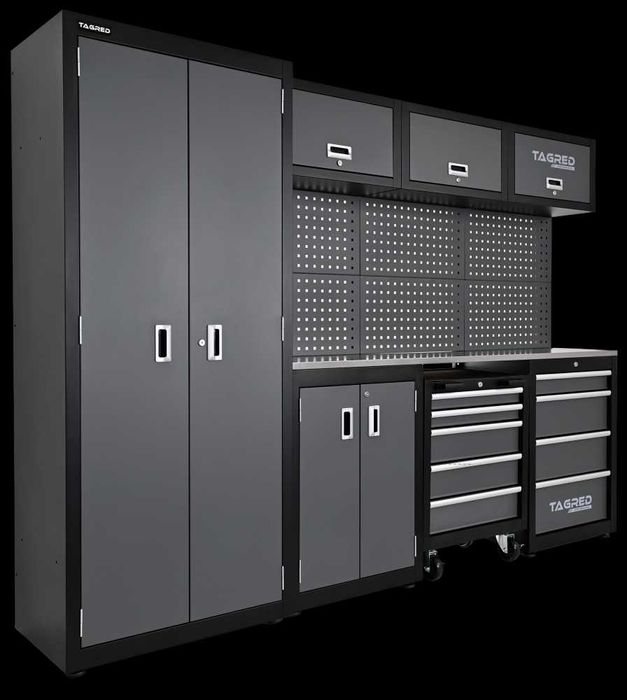 Меблі в гараж стелаж верстак стінка стелажі стіл мебель модульні стол