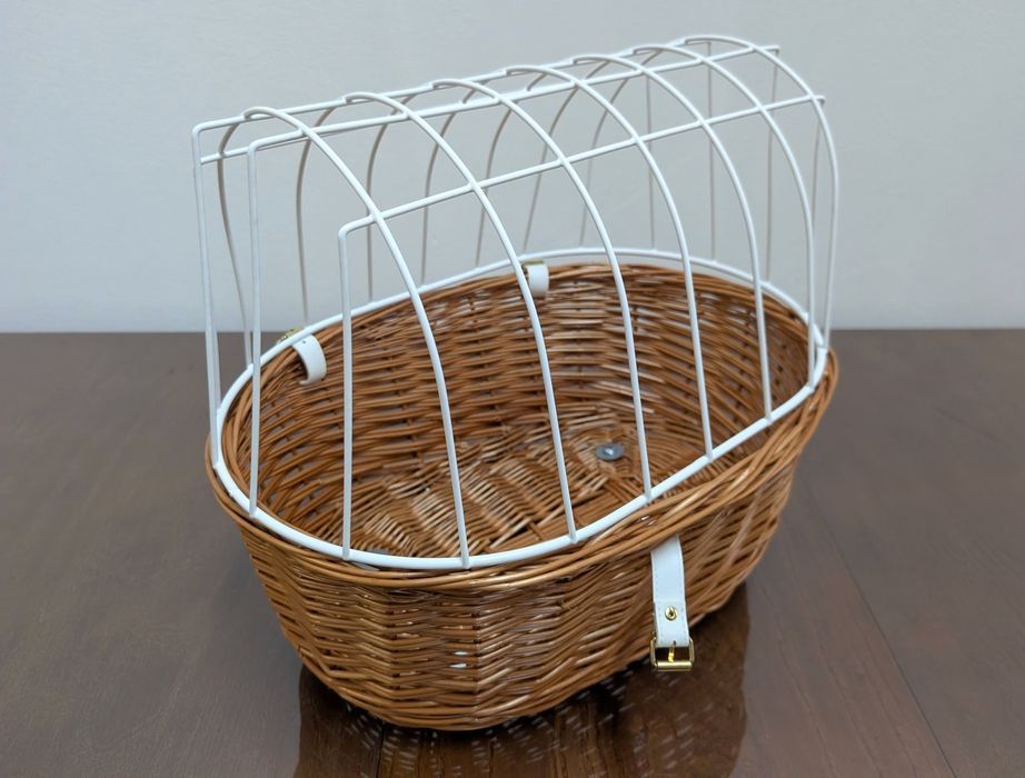 Aumüller Kosz Rowerowy dla Psa do 15kg na Bagażnik z Kratką Ochronną 48x34x44cm NOWY BEZ WYŚCIÓŁKI