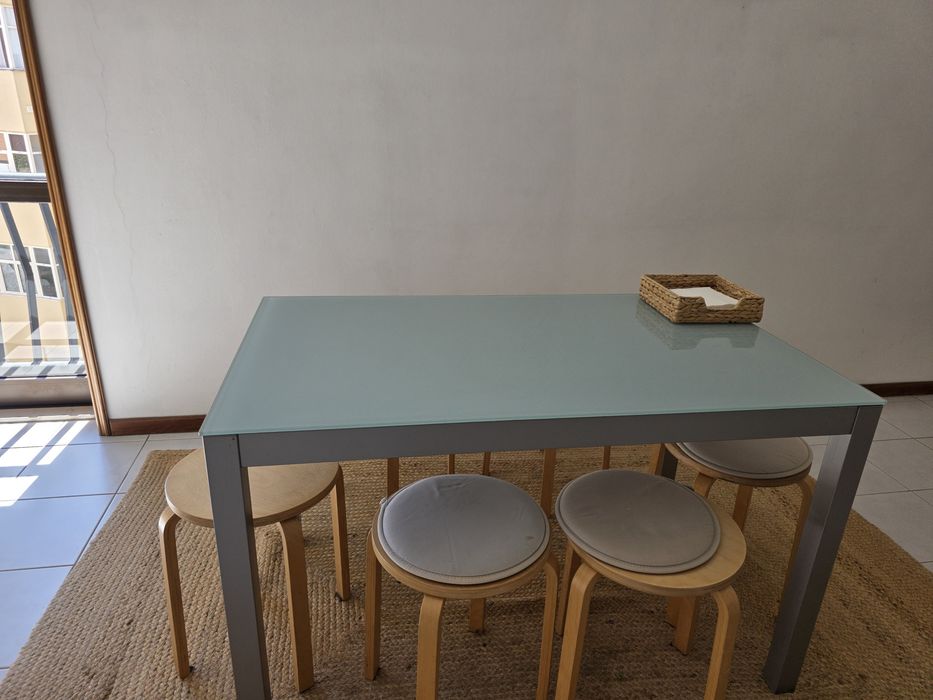 Mesa de vidro 70x120
