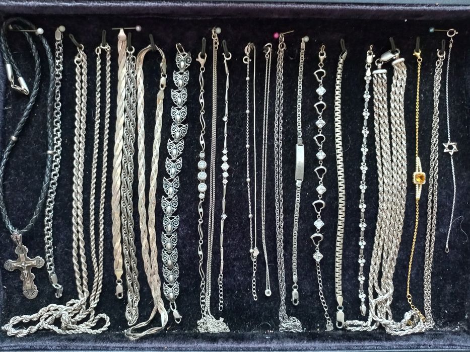 браслеты, цепочки серебро 925 проба