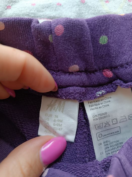 Zestaw ubrań na dziewczynkę rozm. 74