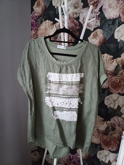 Włoska bluzka z lnu