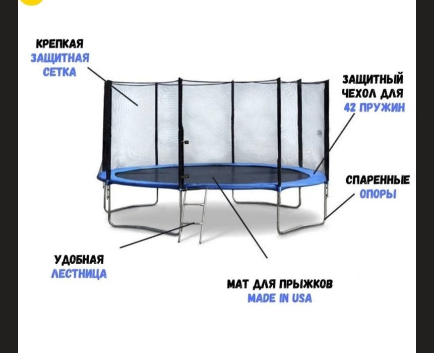 Продам батут 2.5 новий