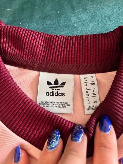 Różowa bluza adidas