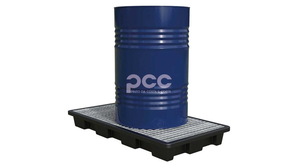 Bacia / Tina de Retenção p/ bidões de 200L