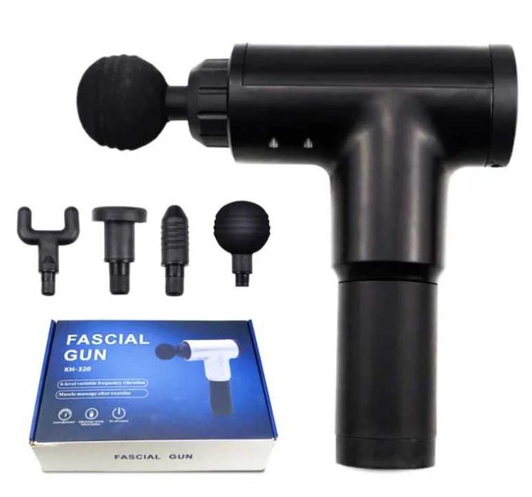 Массажный пистолет для тела Fascial Gun (Портативный ручной массажер )