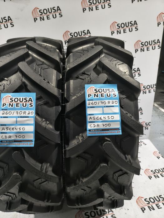 2 pneus NOVOS Agrícolas 260-70R20 Ascenso - Oferta dos Portes