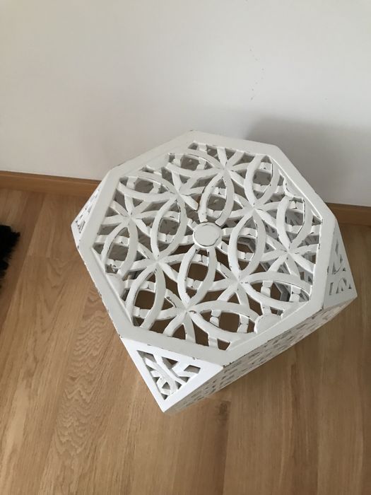 Mesa apoio zara home lacada Branca