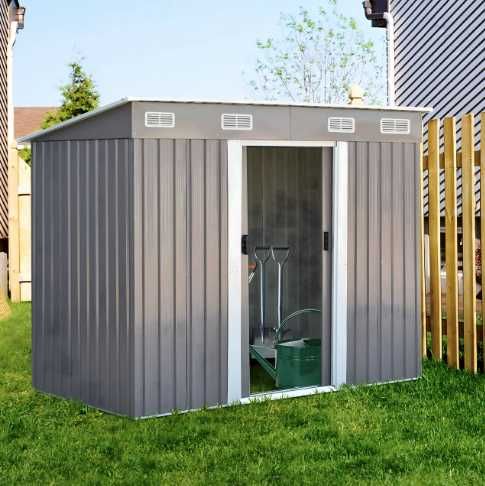 Domek Narzędziowy Schowek na Narzędzia Ogrodowy Szopa 238x126x181 cm