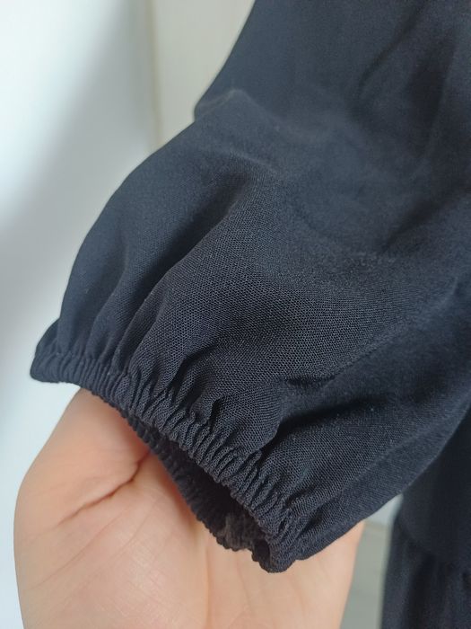 Sukienka przewiewna midi czarna rozmiar M/L nowa bez metek