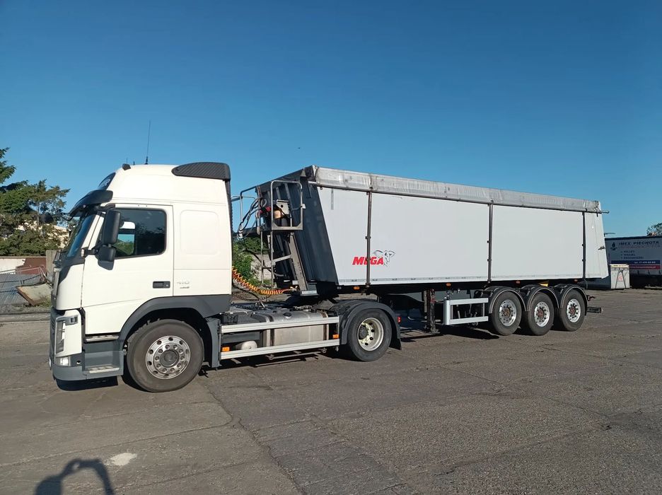 Volvo FM410  Zestaw Volvo FM410 i naczepa wywrotka Mega Light aluminiowa