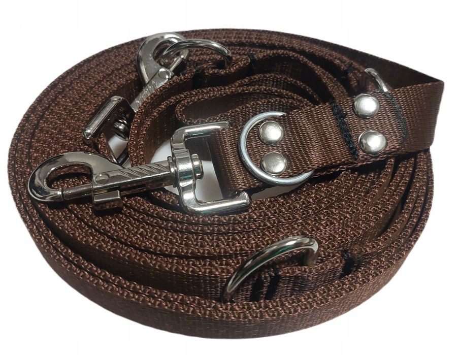 smycz przepinana 5m mocna dla średniego psa r. l