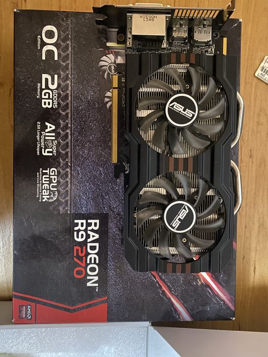 Asus R9 270 2GB робоча на пломбі