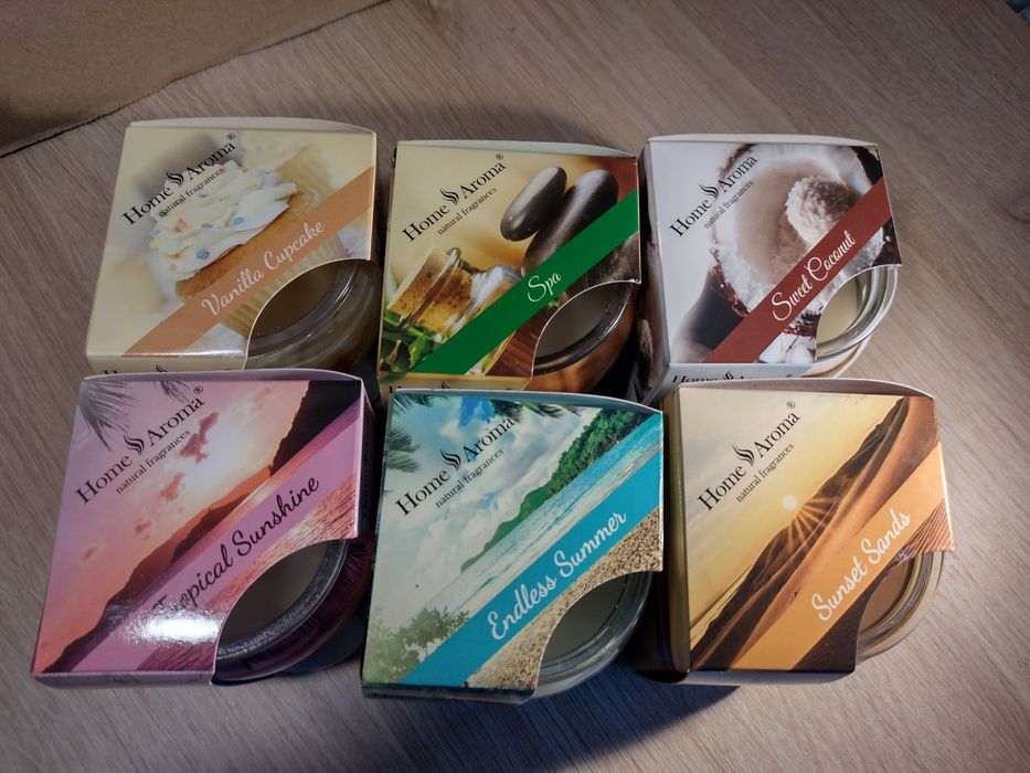 Zestaw 6 świec Home Aroma miks