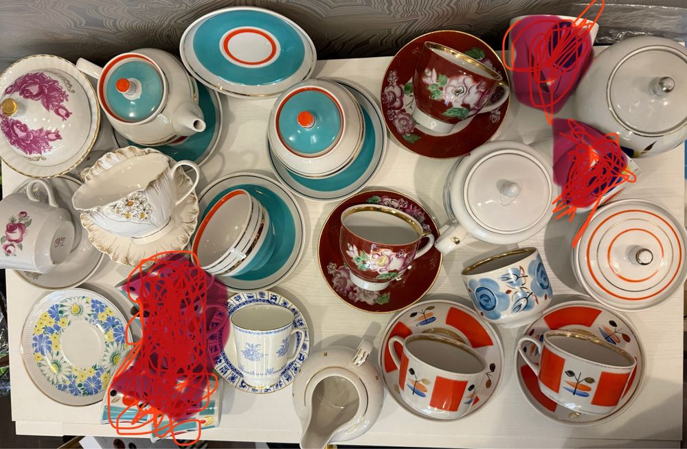 Чашки блюдца /довбыш, городница, барановка, лфз/