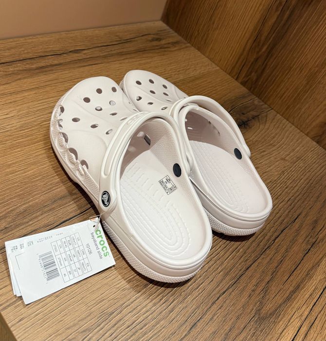 Crocs baya /Чоловічі Crocs, розмір 42- 43 білі/сабо/крокс/M9/