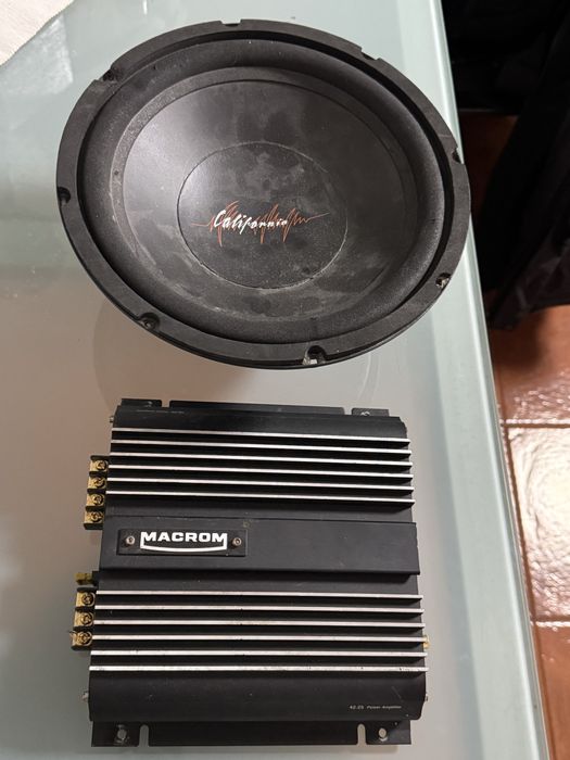 MACROM Amplifier and California Subwoofer64750493433602120