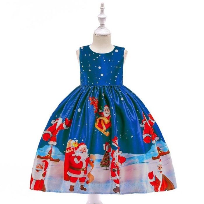 Vestido encantado de NATAL - Tam 110 e 120cm - Menina 4 a 7 anos- NOVO