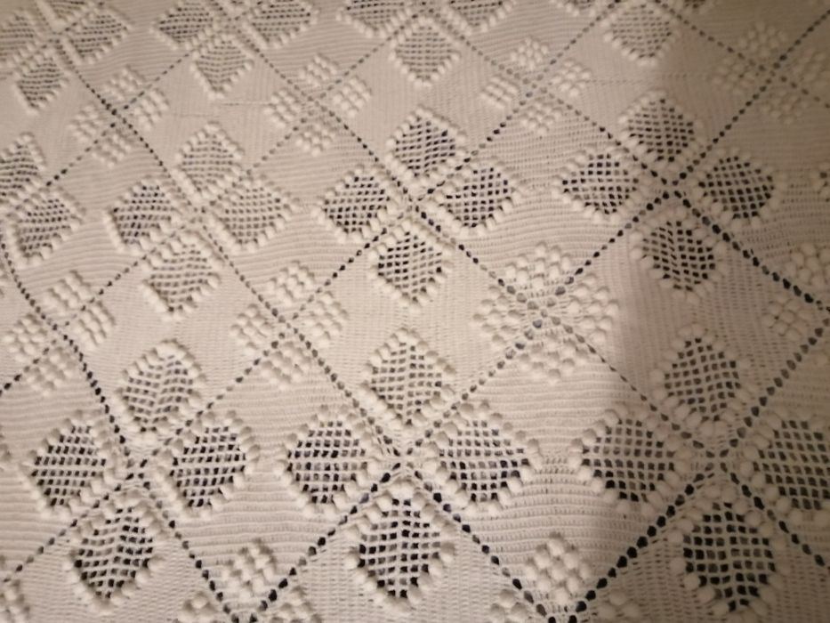 Colcha de renda croché muito antiga
