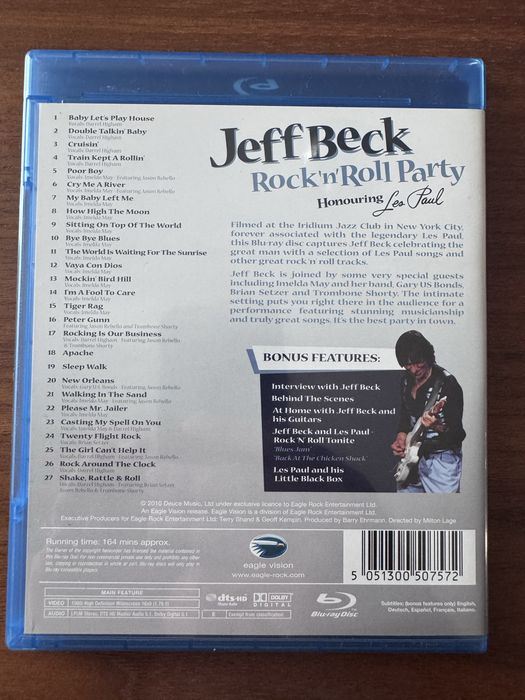 Jeff Beck Rock’n’Roll Party blu ray