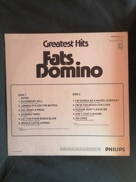 Fats Domino Greatest Hits VINYL LP