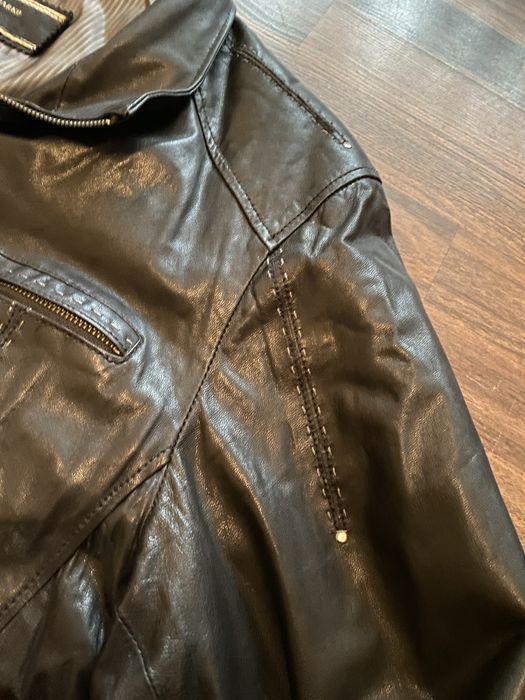 Кожана чоловіча куртка