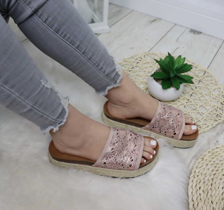 Klapki rozm 35-41 espadryle sandały damskie TU KUPUJESZ ROZMIAR 37