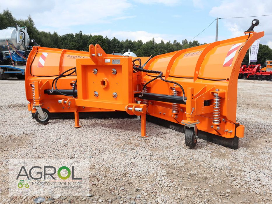 Pług do śniegu śnieżny strzałka 3,15 PSSHV-01 składany Inter-Tech