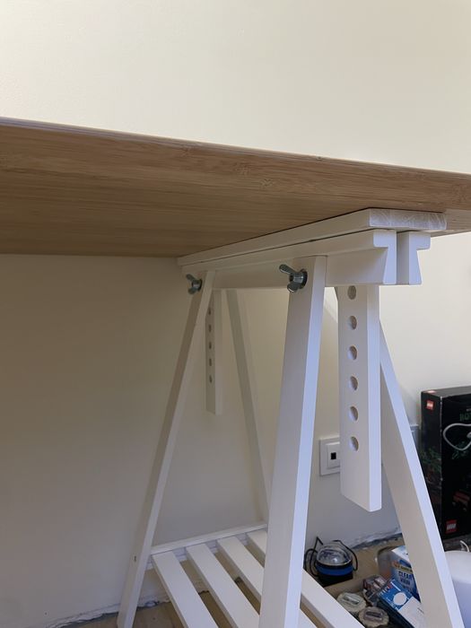 IKEA - biurko bambus anfallare/mittback 140cm stan bdb