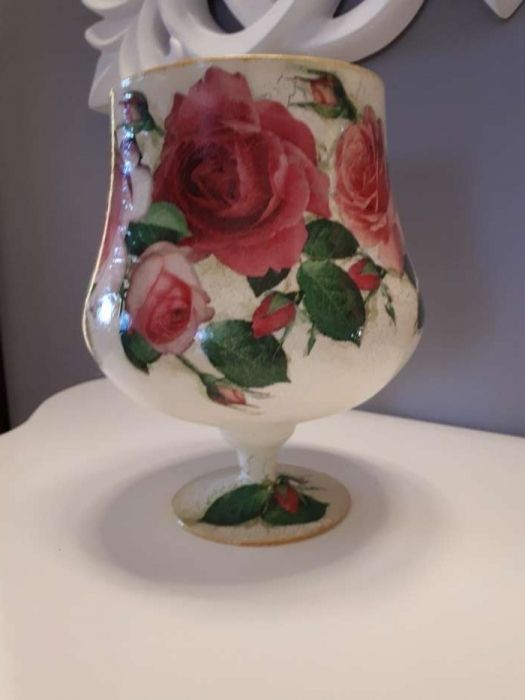 Wazon decoupage BOMBONIERA