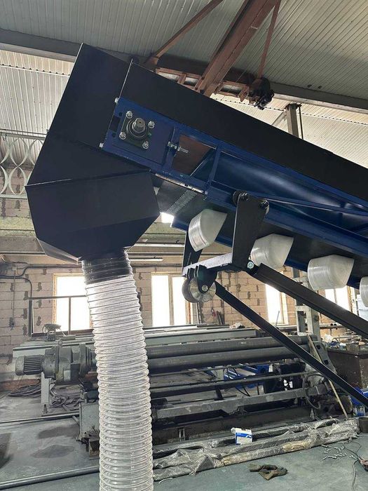 Ковшовий конвеєр під пілети, гранули, зернові, стрічковий транспортер