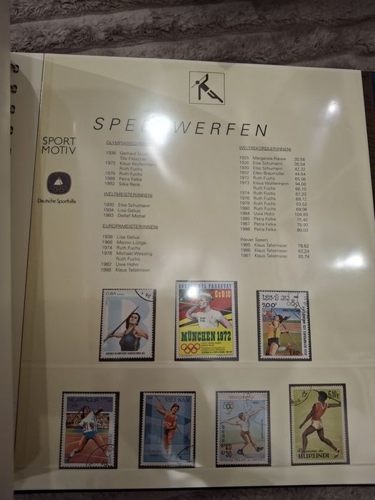 Album ze znaczkami pocztowymi, bardzo fajny stan