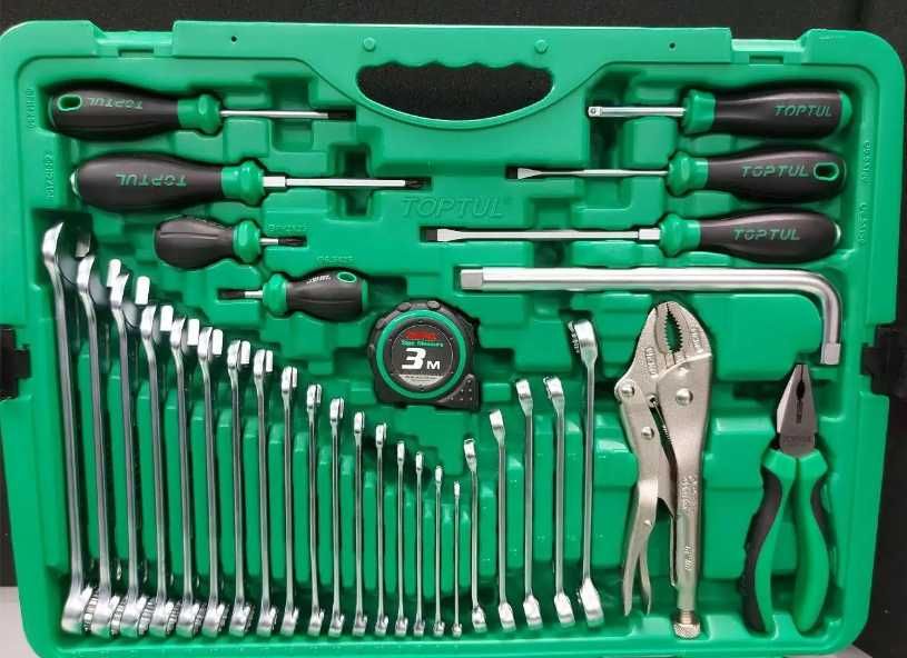 Набір комбінованого інструменту 144шт 1/2"-3/8"-1/4" Toptul