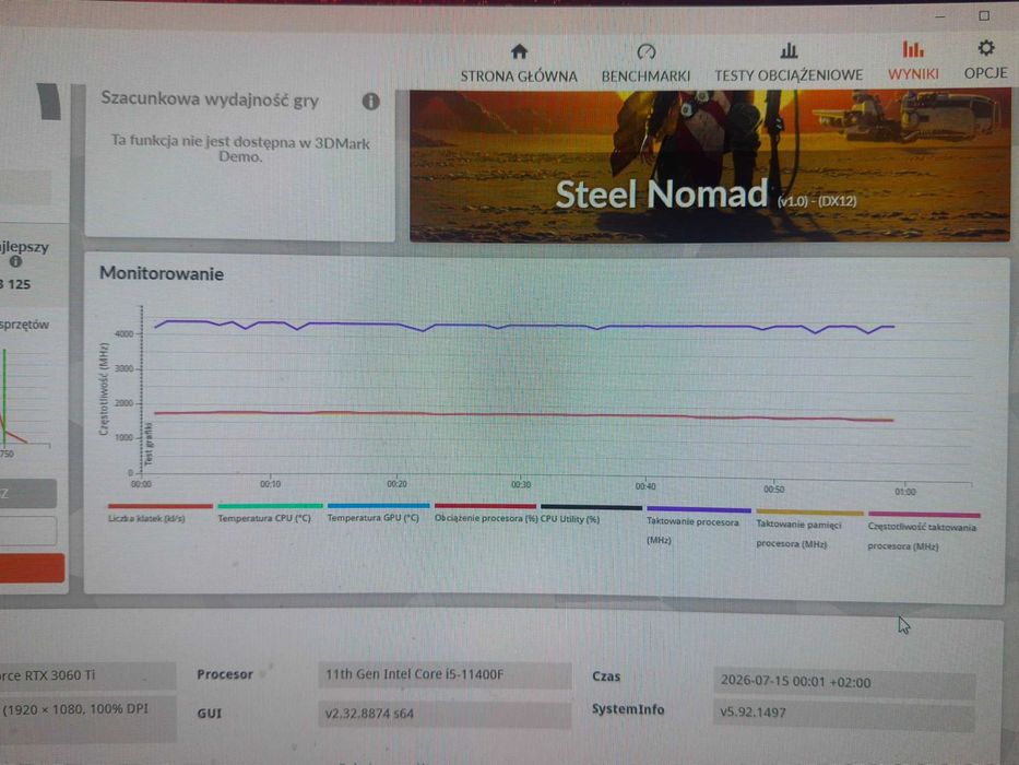 Komputer PC RTX3060TI+ Intel core I5 11400K+ win 11 Home  Lenovo LEGION T5