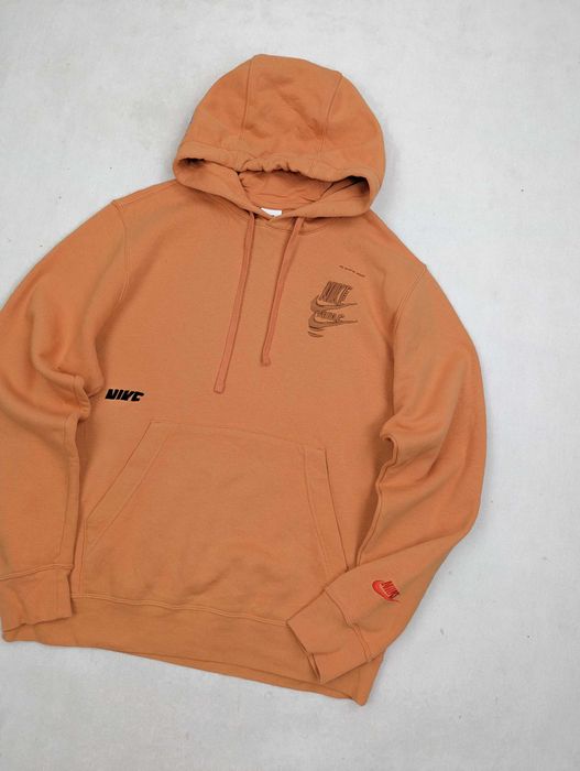 NIKE pomarańczowa Bluza z kapturem M