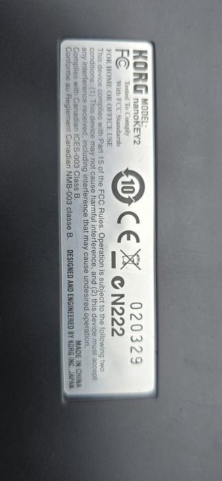 Korg nanoKEY2 міді клавіатура