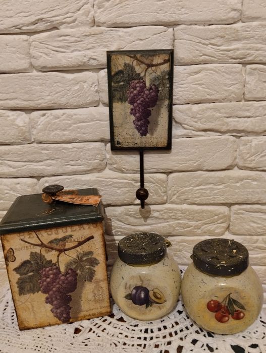 Декупажний набір для кухні,для спецій,сипучих продуктів,чаю.