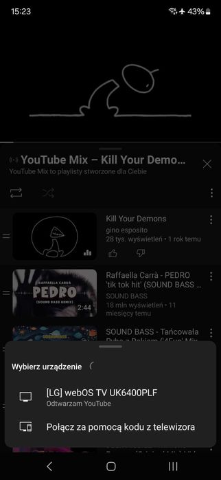 Telewizor Lg uszkodzony