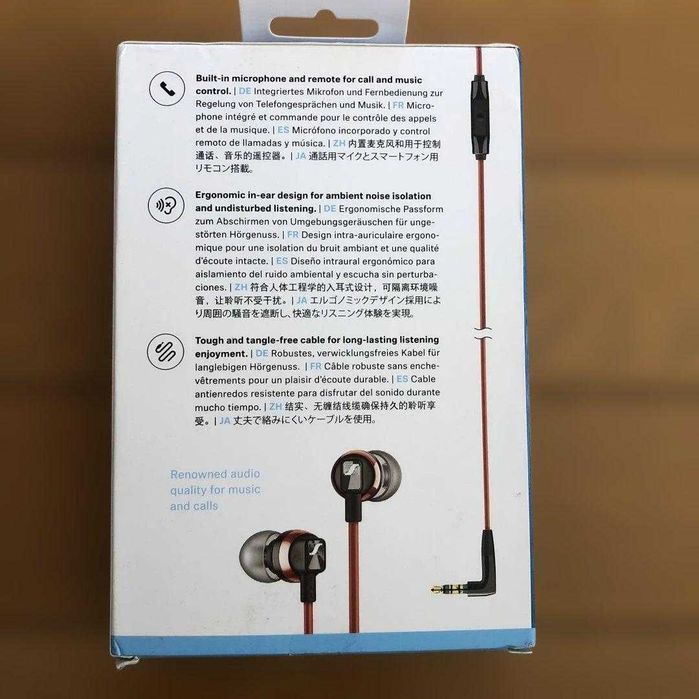 Przewodowe słuchawki douszne Sennheiser CX300S czerwone