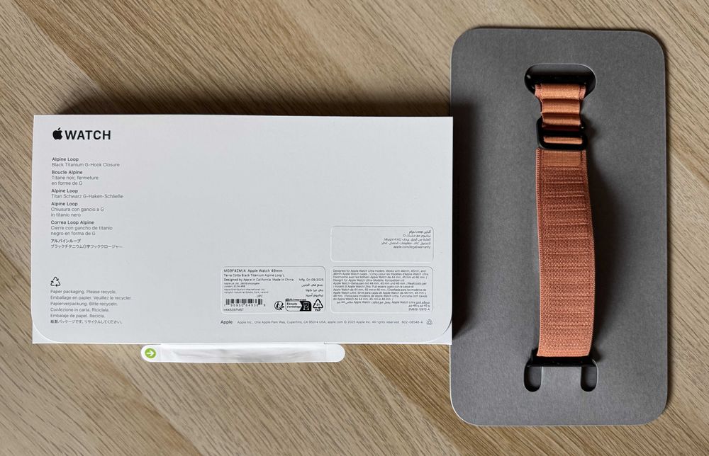 Apple Watch Alpine Loop "Terracotta" – Ultra 3 – NOWY ORYGINAŁ!