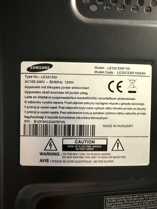 Telewizor Samsung + dekoder