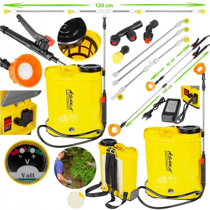 Opryskiwacz Spryskiwacz Plecakowy Akumulatorowy Elektryczny 12L