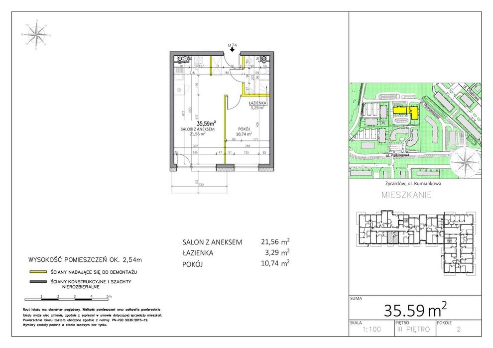 Kawalerka w stanie deweloperskim Klucze do odbioru W GRUDNIU