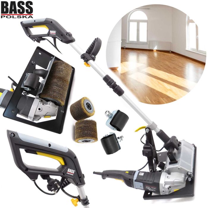 BASS POLSKA Satyniarka Szlifierka Szczotkowa Podłóg 200mm 2200w BP5452