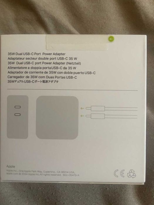 Зарядка адаптер блок для айфона айпада макбука 35 w.