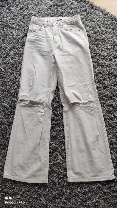 Spodnie dżinsowe Bershka wide leg 36 S